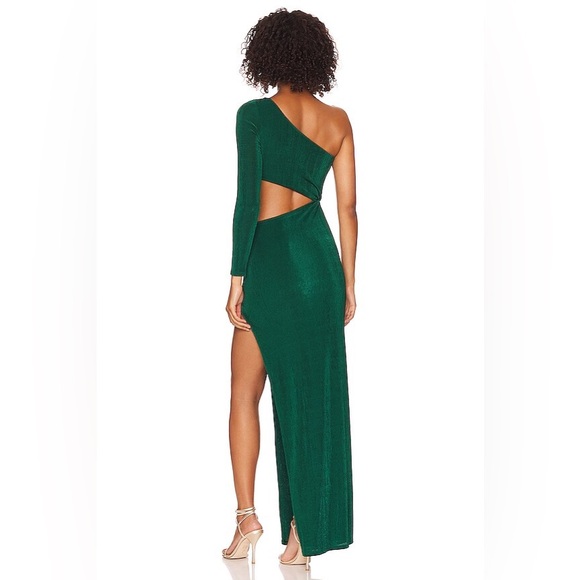 *NWOT* Camila Coelho Clarissa Midi Dress in Emerald Green - Picture 4 of 4